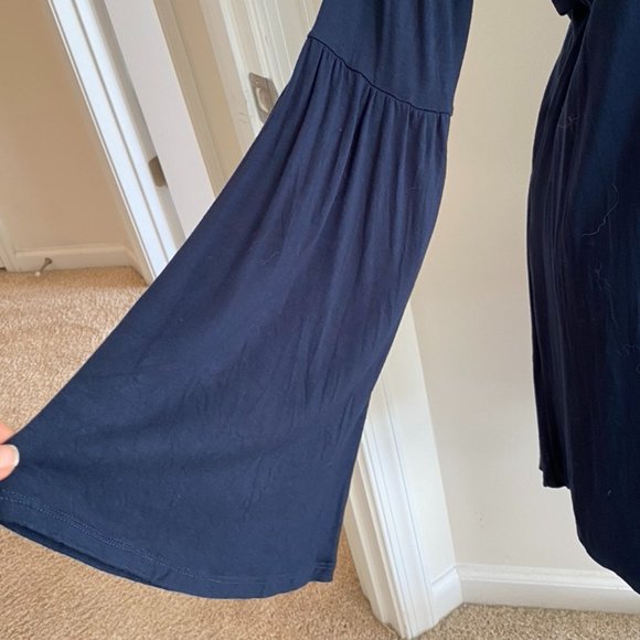 CHASER Long Sleeve Navy Pull Over Dress, Sz Small - Picture 2 of 6